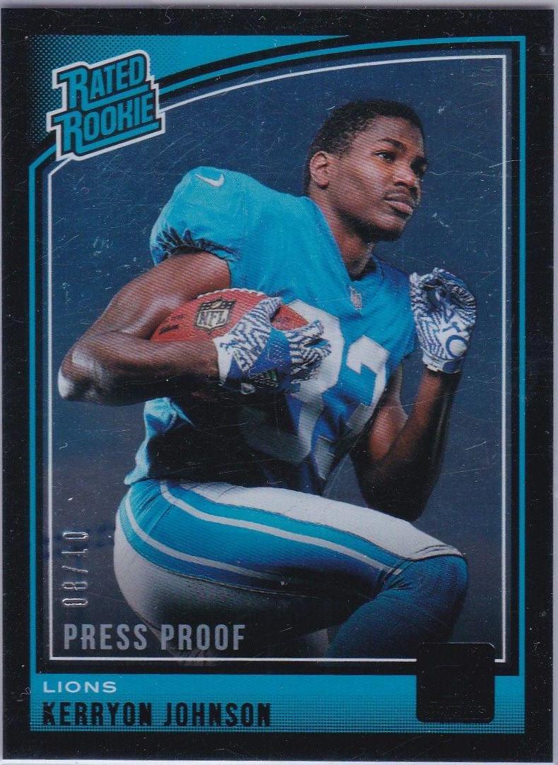 Kerryon Johnson [Press Proof Black] #320