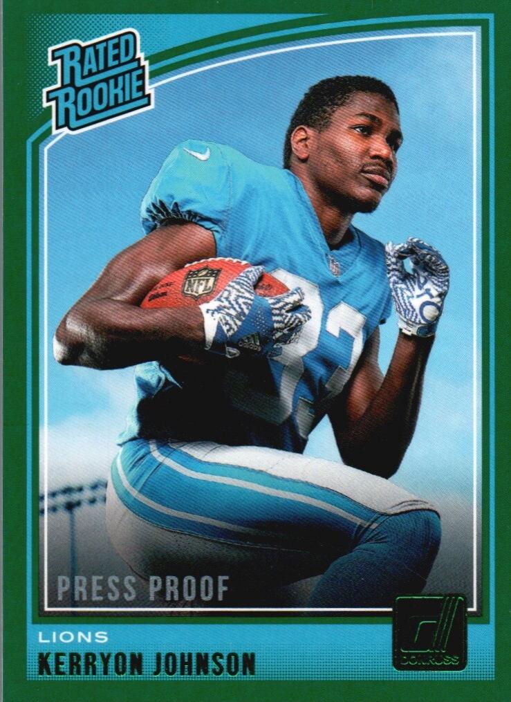 Kerryon Johnson [Press Proof Green] #320