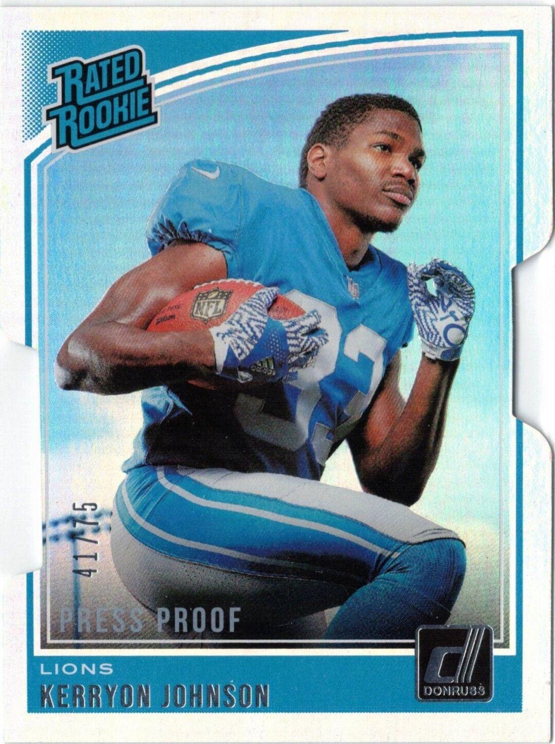 Kerryon Johnson [Press Proof Silver Die-Cut] #320