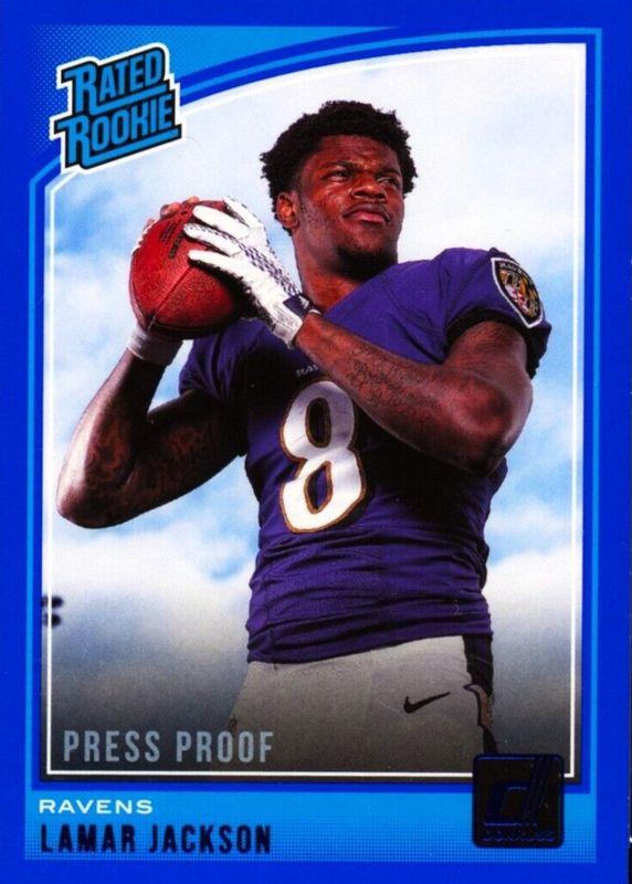 Lamar Jackson [Press Proof Blue] #317