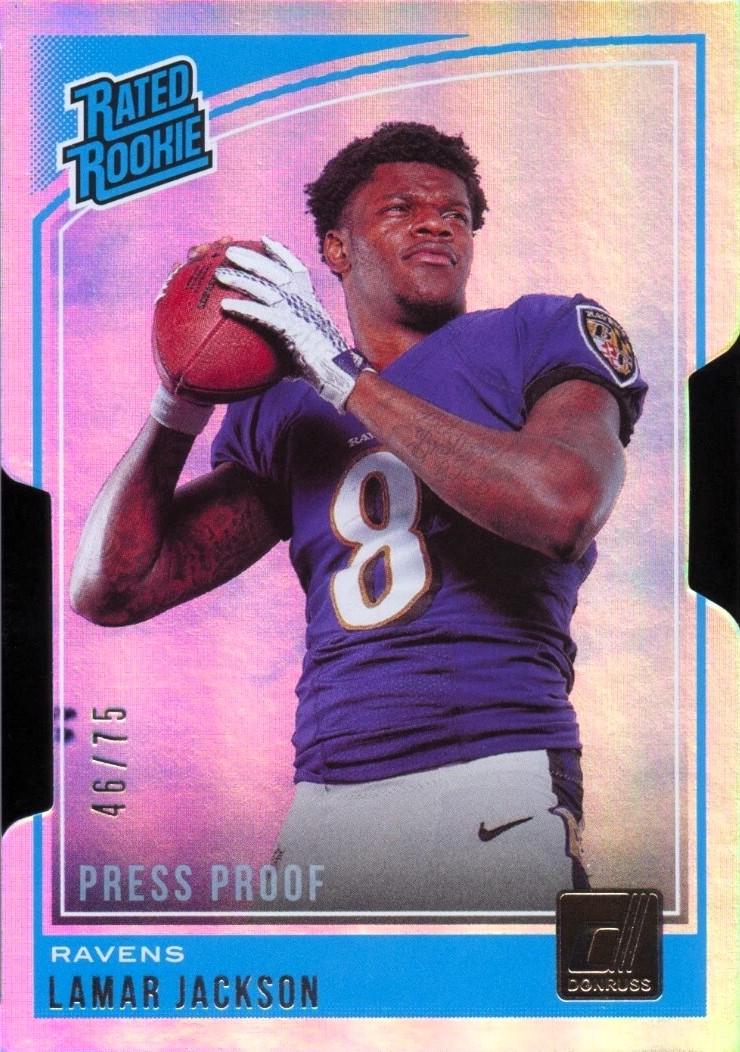 Lamar Jackson [Press Proof Silver Die-Cut] #317