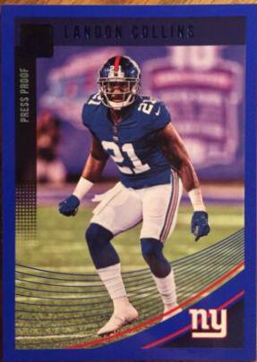 Landon Collins [Press Proof Blue] #204
