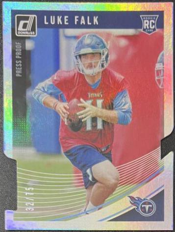 Luke Falk [Press Proof Silver Die-Cut] #382