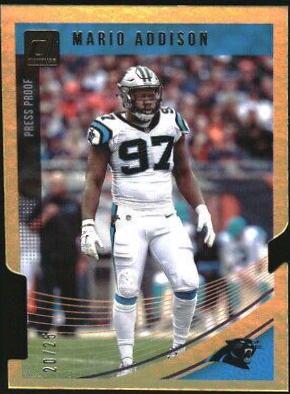 Mario Addison [Press Proof Gold Die-Cut] #45