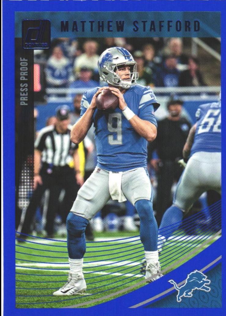 Matthew Stafford [Press Proof Blue] #94