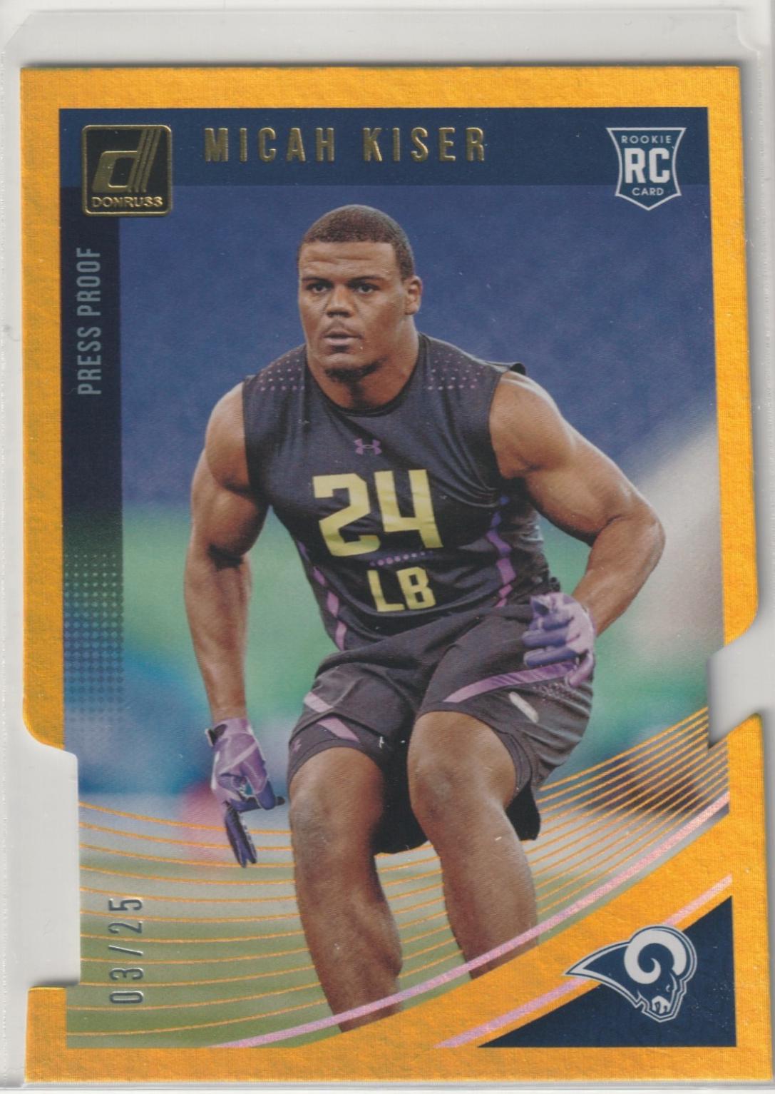 Micah Kiser [Press Proof Gold Die-Cut] #394