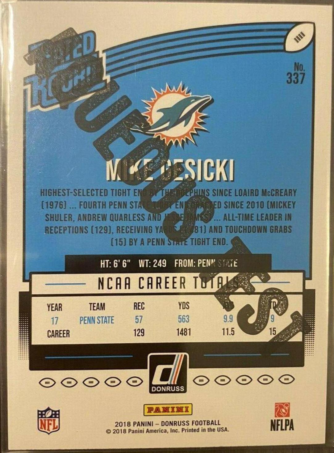 Mike Gesicki [Aqueous Test] #337