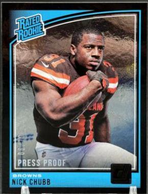 Nick Chubb [Press Proof Black] #308