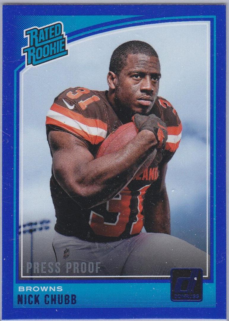 Nick Chubb [Press Proof Blue] #308