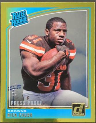 Nick Chubb [Press Proof Gold] #308