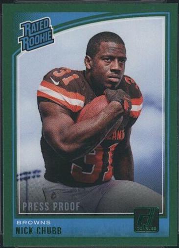 Nick Chubb [Press Proof Green] #308