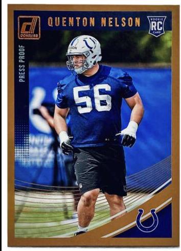 Quenton Nelson [Press Proof Gold] #351