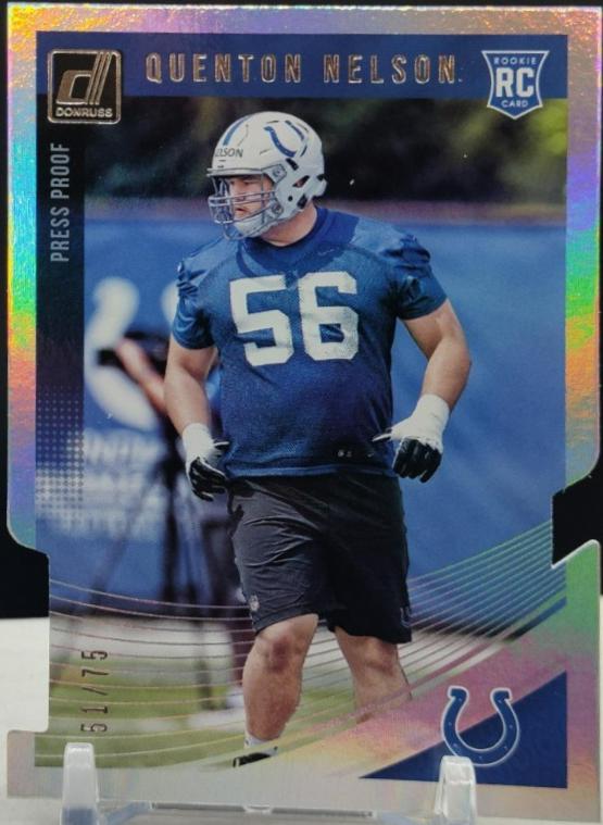 Quenton Nelson [Press Proof Silver Die-Cut] #351