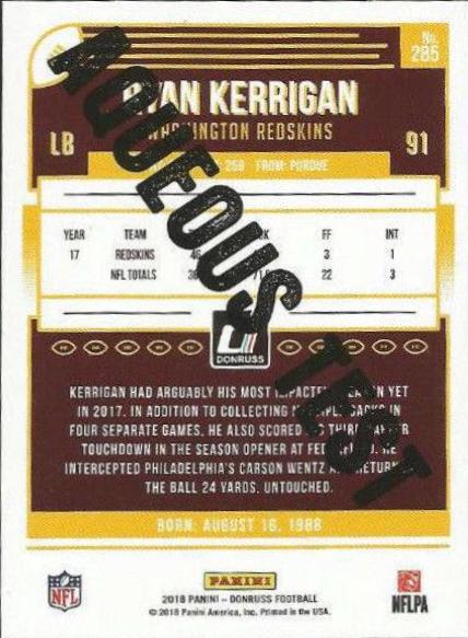 Ryan Kerrigan [Aqueous Test] #285