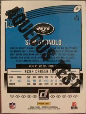 Sam Darnold [Aqueous Test] #301