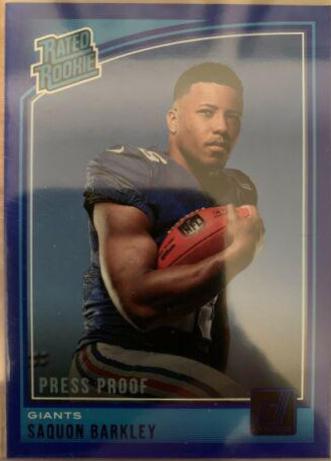 Saquon Barkley [Press Proof Blue] #306