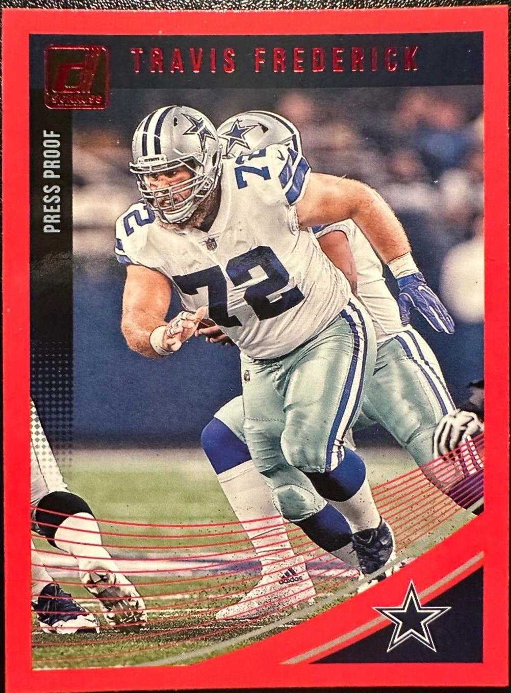 Travis Frederick [Press Proof Red] #82