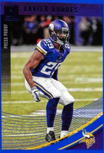 Xavier Rhodes [Press Proof Blue] #181