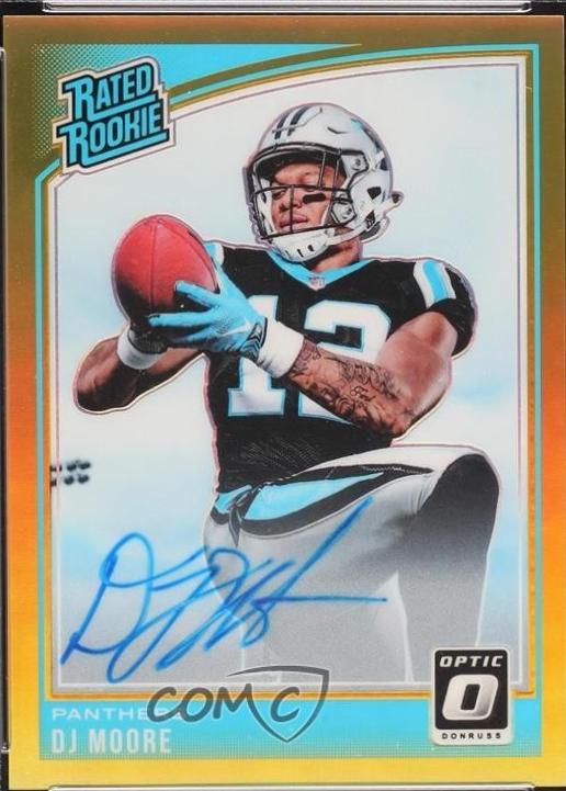 DJ Moore [Autograph Gold] #166