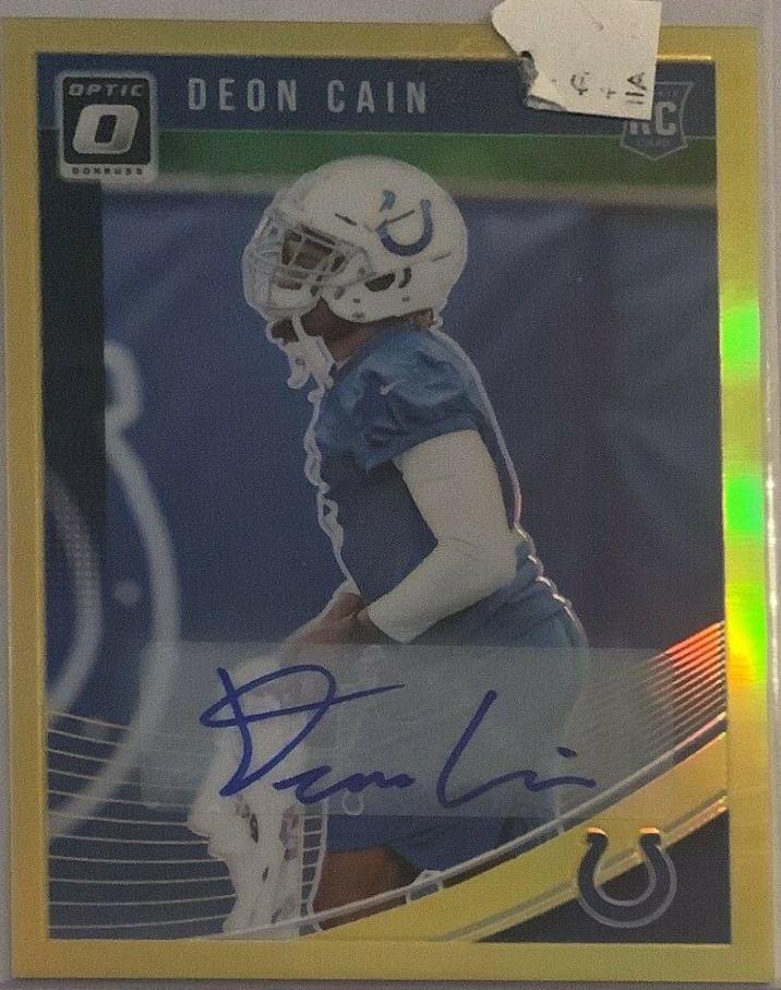 Deon Cain [Autograph Gold] #127