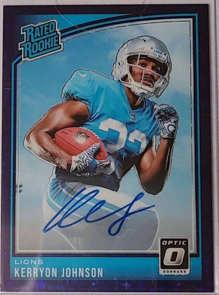 Kerryon Johnson [Autograph Purple Stars] #170
