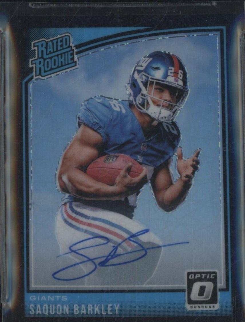 Saquon Barkley [Autograph Black Velocity] #156