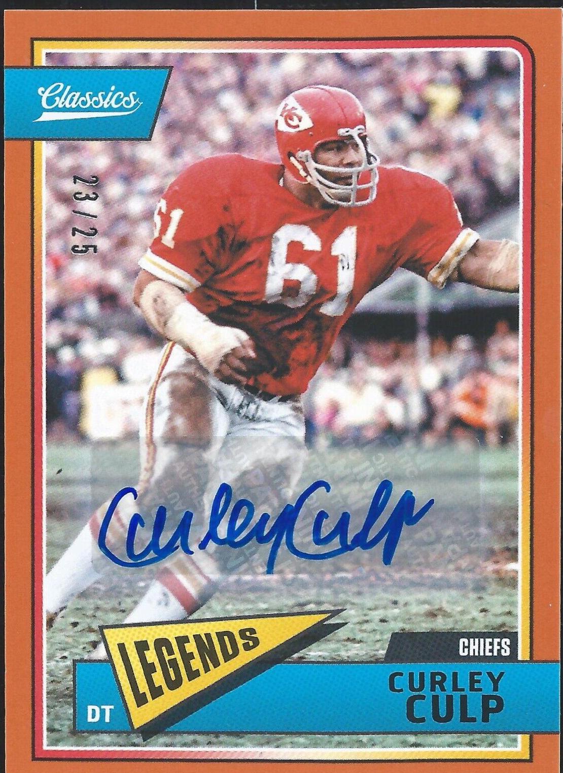 Curley Culp [Signatures Orange] #139