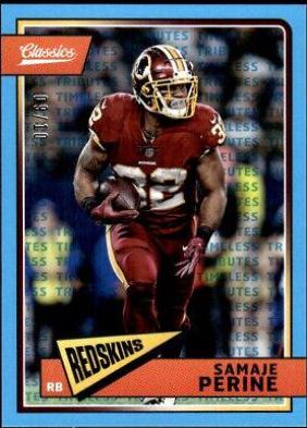 Samaje Perine [Timeless Tribute Blue] #100