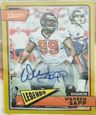 Warren Sapp [Premium Signatures Gold] #186