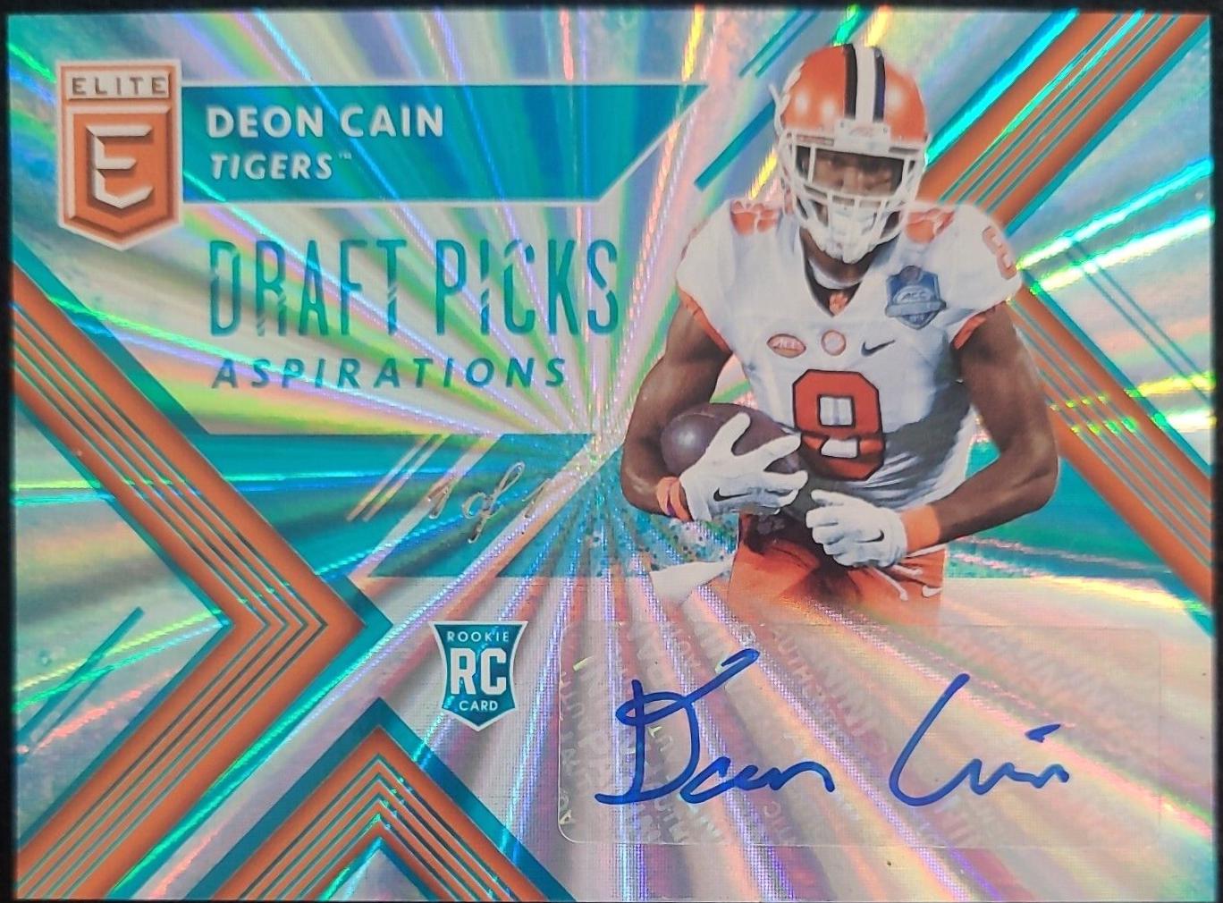 Deon Cain [Autograph Aspirations Emerald] #114