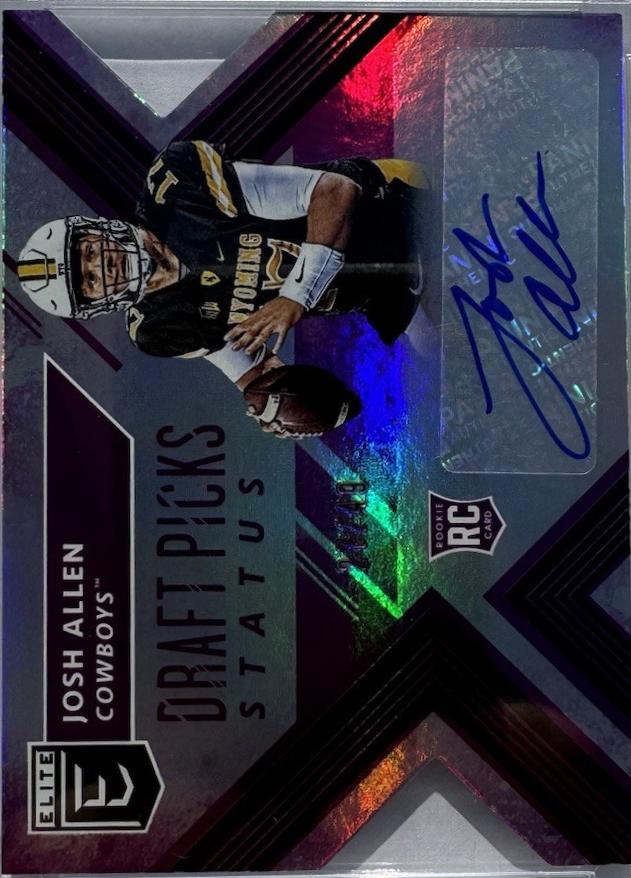 Josh Allen [Autograph Purple Status Die Cut] #103
