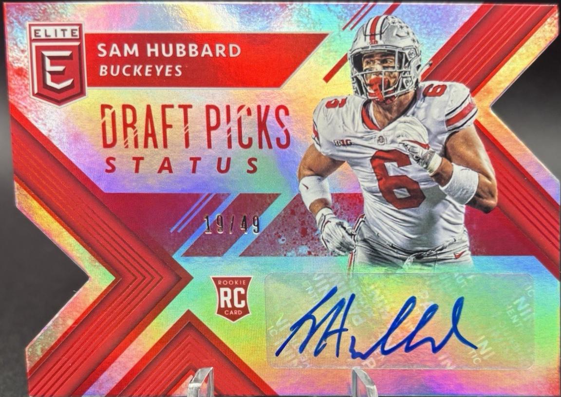 Sam Hubbard [Autograph Red Status Die Cut] #155