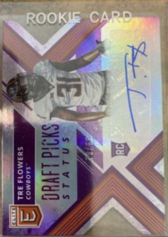Tre Flowers [Autograph Purple Status Die Cut] #249