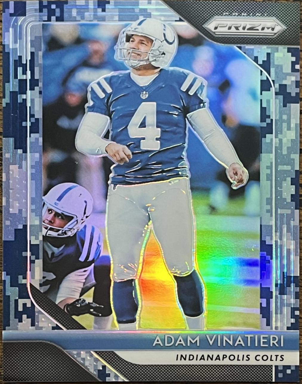Adam Vinatieri [Camo Prizm] #118