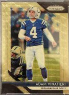 Adam Vinatieri [Gold Prizm Vinyl] #118