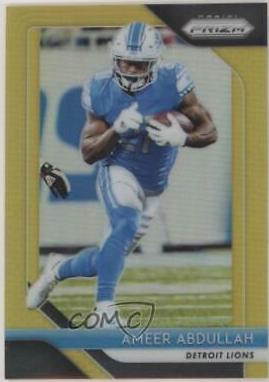 Ameer Abdullah [Gold Prizm] #135