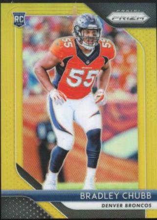 Bradley Chubb [Gold Prizm] #204