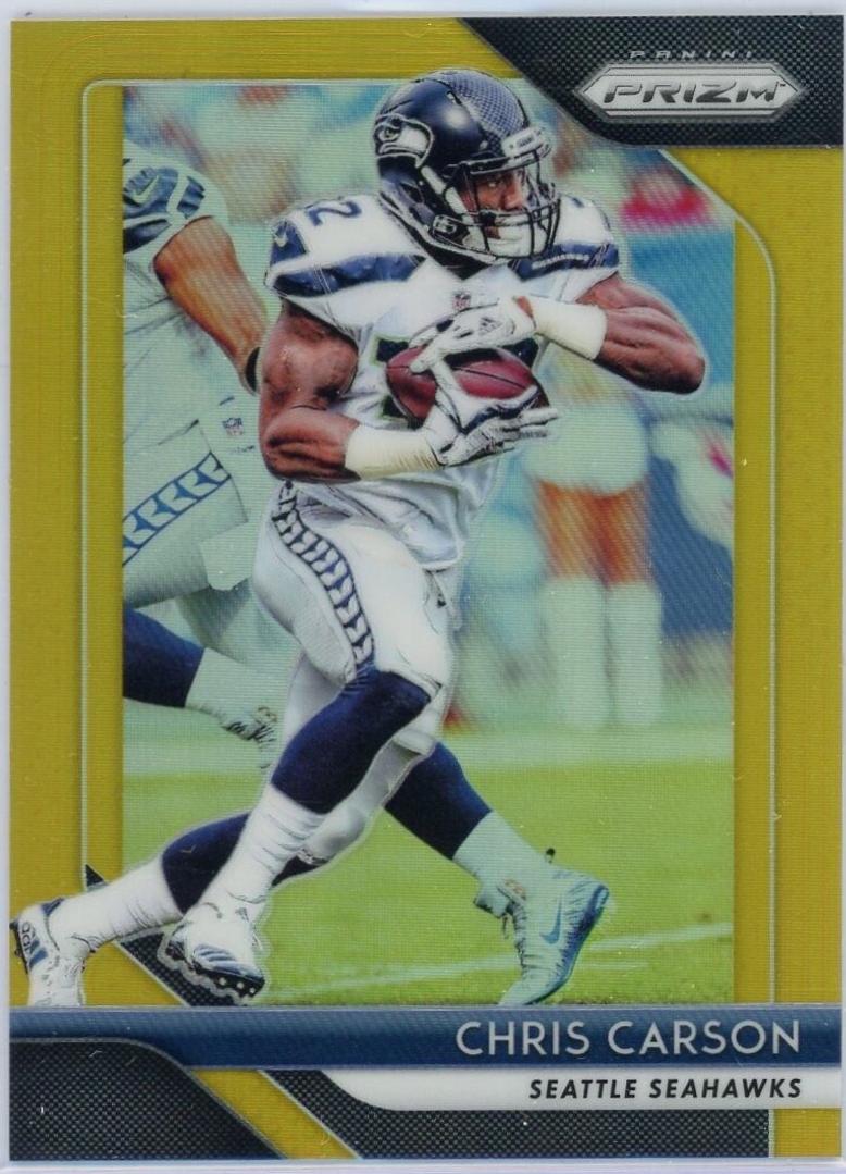 Chris Carson [Gold Prizm] #24