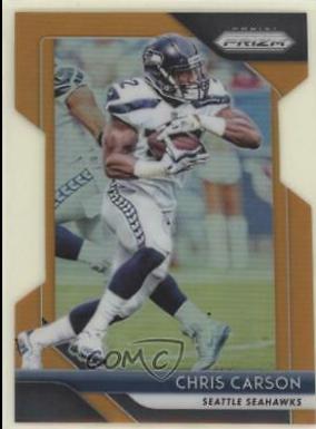 Chris Carson [Orange Prizm] #24