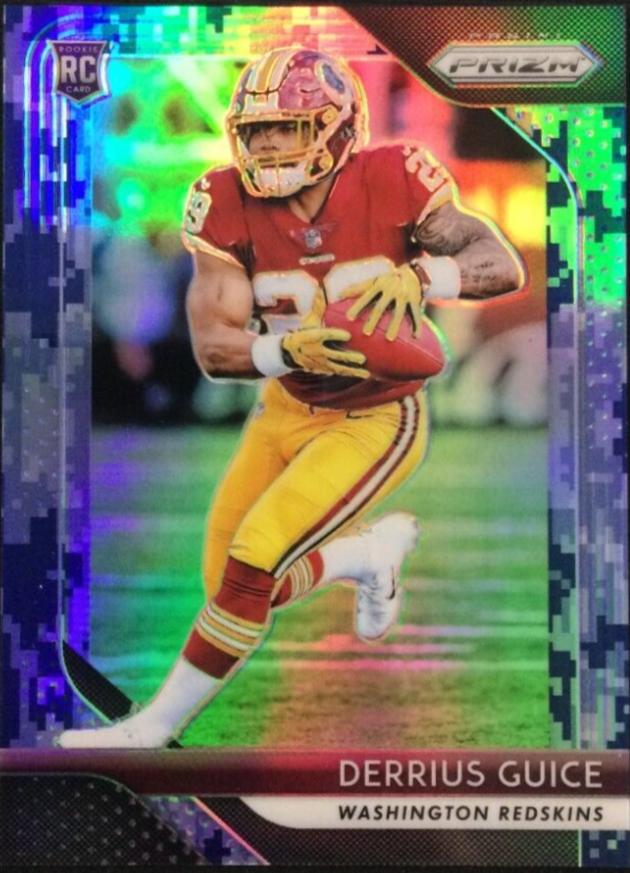 Derrius Guice [Camo Prizm] #221