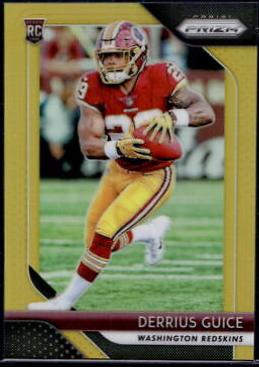 Derrius Guice [Gold Prizm] #221