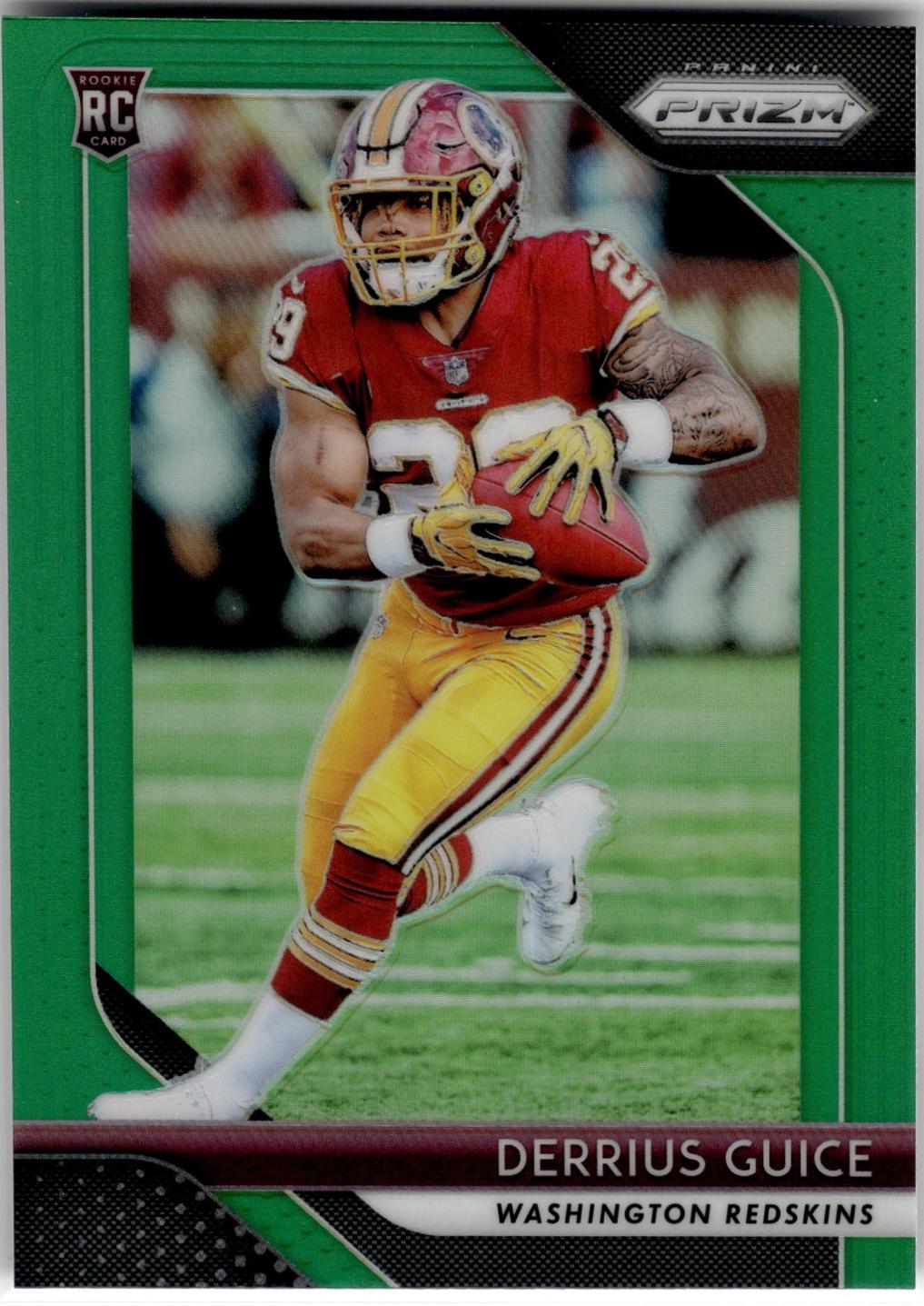 Derrius Guice [Green Prizm] #221