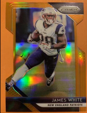 James White [Orange Prizm] #72