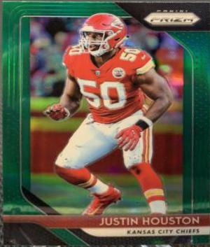 Justin Houston [Green Prizm] #107