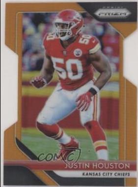 Justin Houston [Orange Prizm] #107