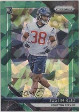 Justin Reid [Green Prizm Crystals] #263