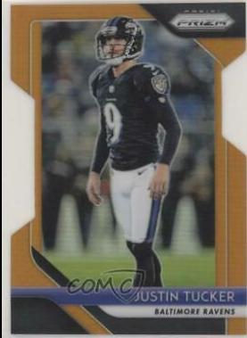 Justin Tucker [Orange Prizm] #182