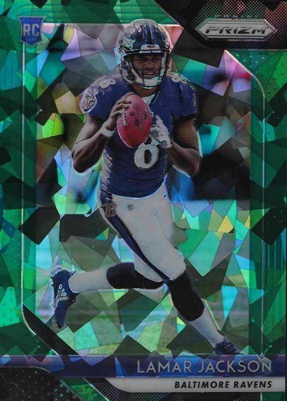 Lamar Jackson [Green Prizm Crystals] #212