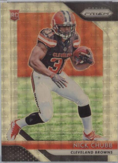 Nick Chubb [Gold Prizm Vinyl] #213