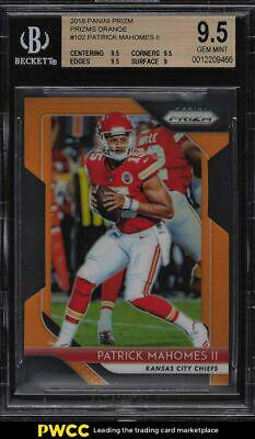 Patrick Mahomes II [Orange Prizm] #102